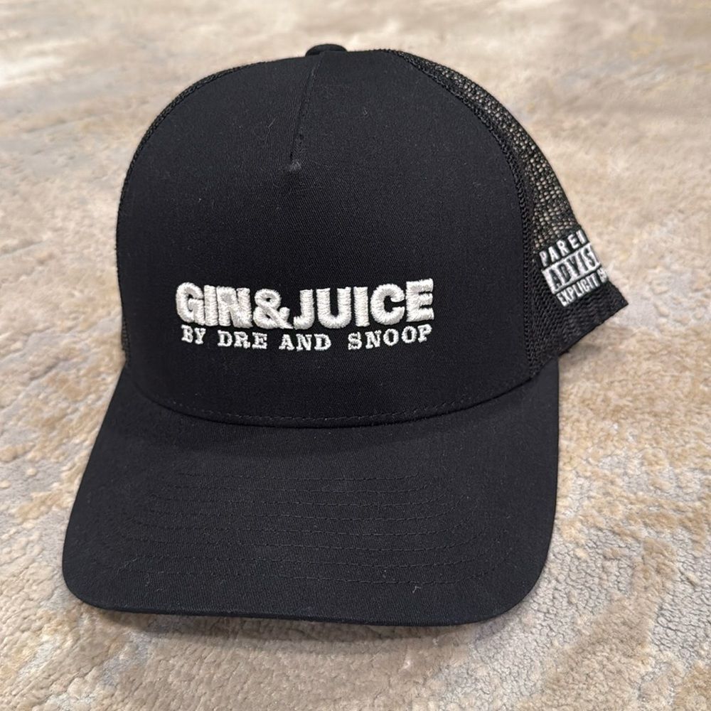 Dre And Snoop - Gin & Juice Hat - Hip Hop SnapBack Hat - RARE - Parental Advisor